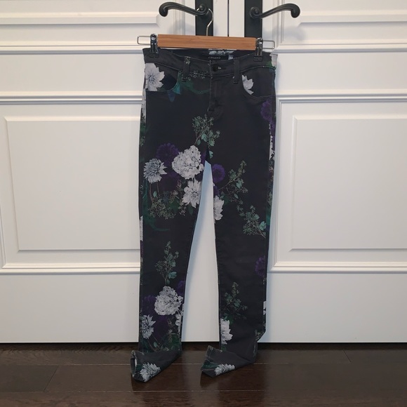 J Brand Super Skinny Floral Jeans - Picture 2 of 6